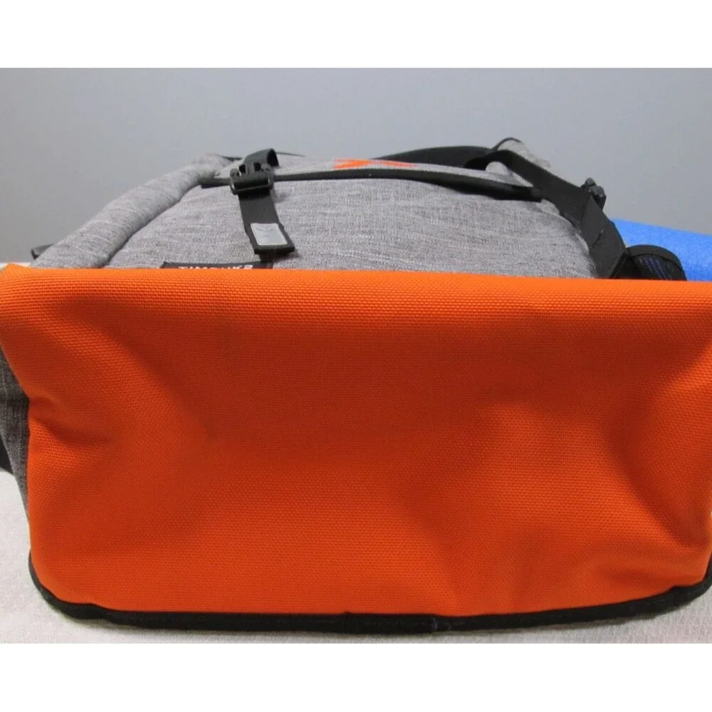 Timbuk2 Prospect Laptop Backpack Heather Gray Orange Roll‑Top NWOT